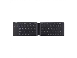Teclado Bluetooth Sem Fio Dobrável Duplo para Tablet, B TAISHENGDA