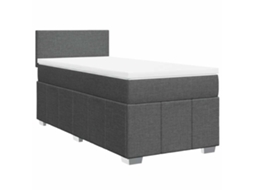 Box Spring Bed, Box Spring Beds Vidaxl Cinzeto Tecido (80 X 200 Cm)