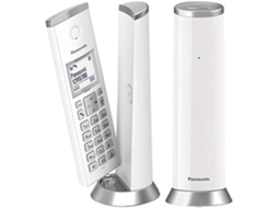 Telefone Dect Sem Fio PANASONIC Kx-Tgk212Jtw com Luz de Fundo Lcd de 1 5 Polegadas Toques Brancos Chamadas de Spam Eco E
