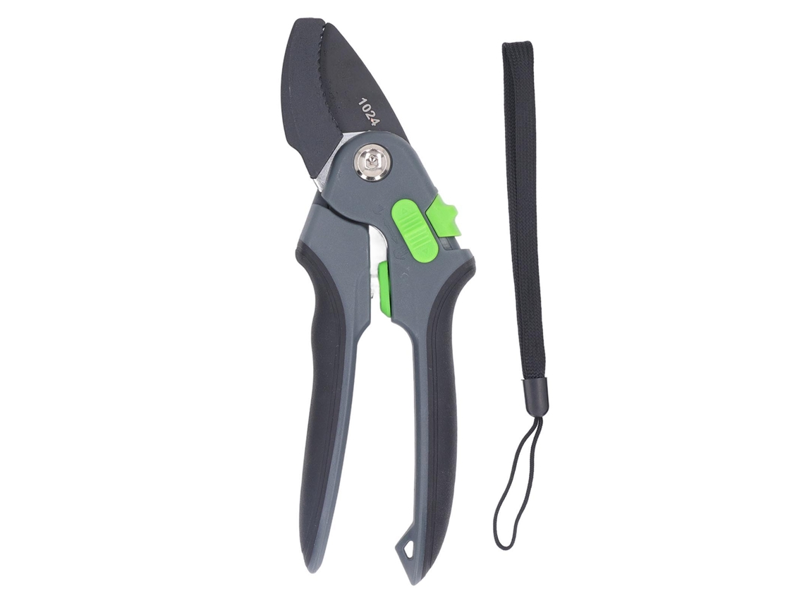 Tesoura De Poda Com Ratchê Para Jardim, Ferramenta Pesada, Cortador Manual 8.5in Para Corte Fácil