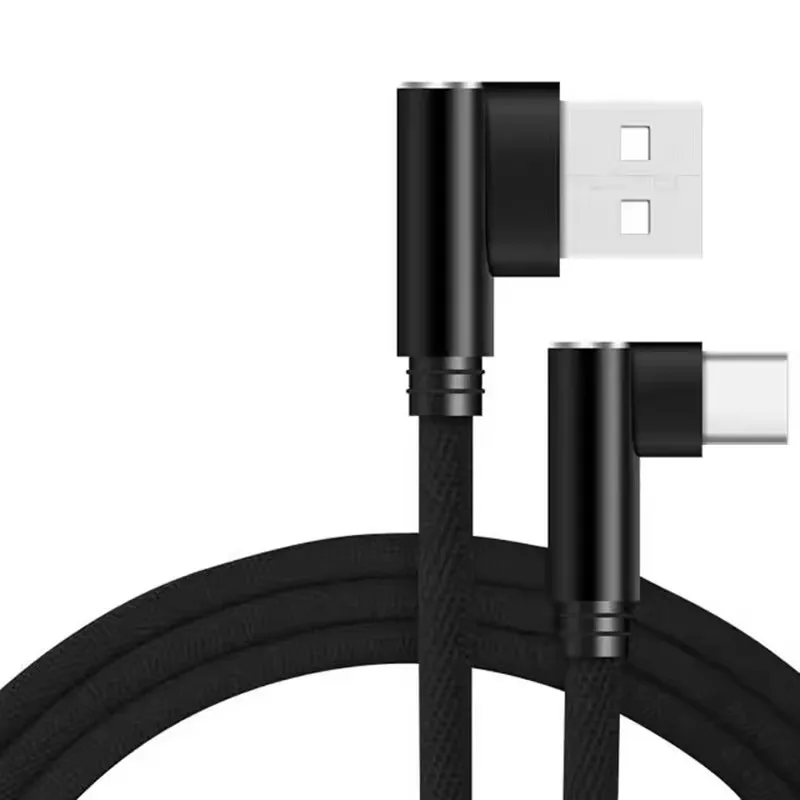 Cabo De Dados Usb Tipo C (preto, 1,5 M) Com Curvatura De 90°, Compatível Com Dispositivos Xiaomi E Outros Dispositivos Usb-c.