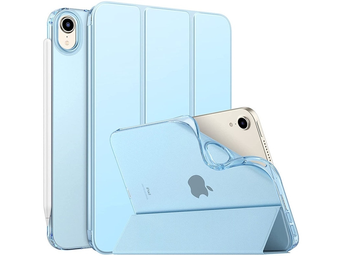 Lurelia Capa Protetora Para Ipad 9ª 2021 / Ipad 8ª 2020 / Ipad 7ª 2019 Azul (10,2 Polegadas), Anti-queda, Suporte Dobrável, Azul