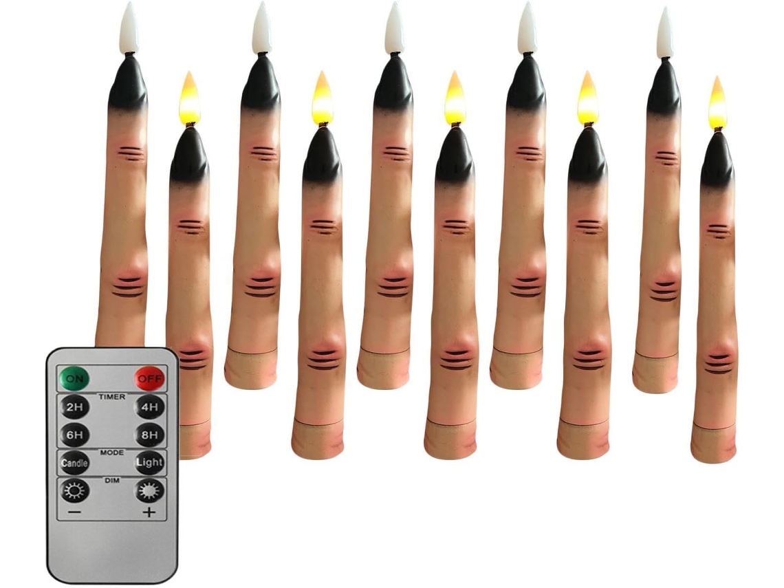 Vela Led Decorativa Sem Chama, A Bateria, Para Mesa E Varanda
