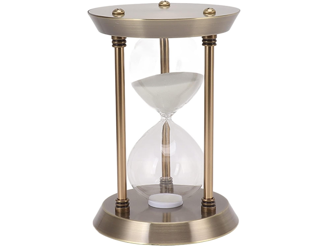 Relógio De Parede Vintage Yosoo Em Metal, Com Base Alta Em Vidro, Para