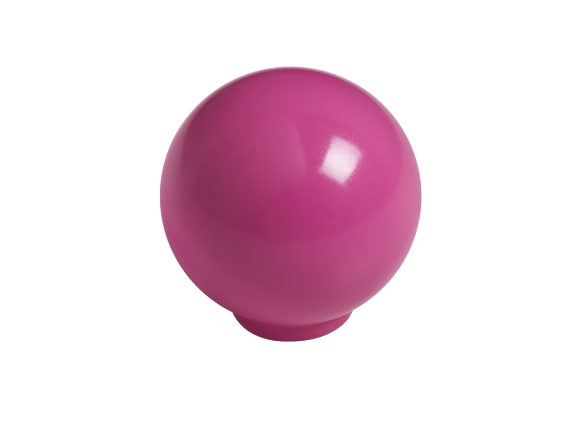 Puxador HARDWAREXCHANGE Bola ABS, 24mm, magenta brilhante, pacote de 75