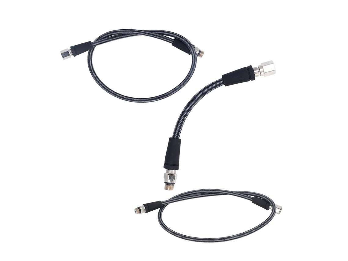 Dideep Mangueira Alta Pressão Regulador Mergulho 65cm 15cm 80cm Fibra Carbono Trançada Flexível Segura Autônomo