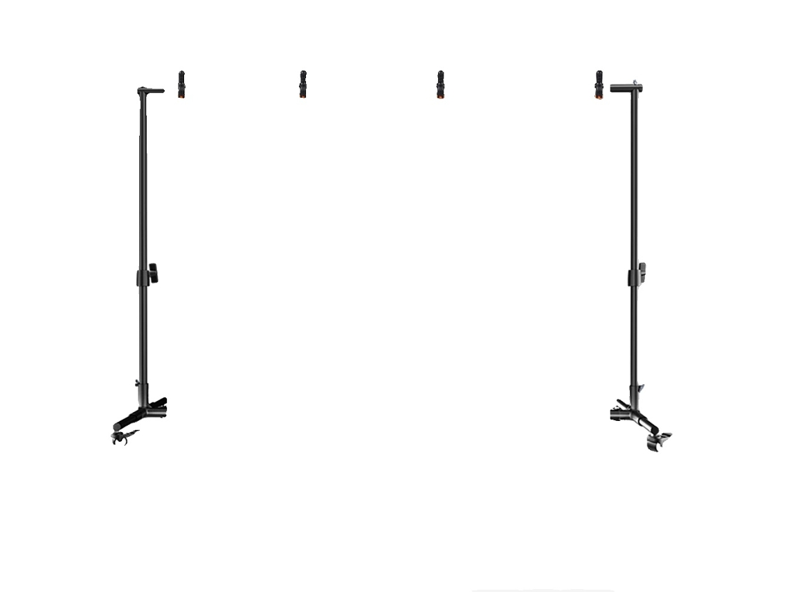 Fundos De Estúdio Fotográfico, Fundos Móveis, Altura Ajustável,2x3 Com Branco