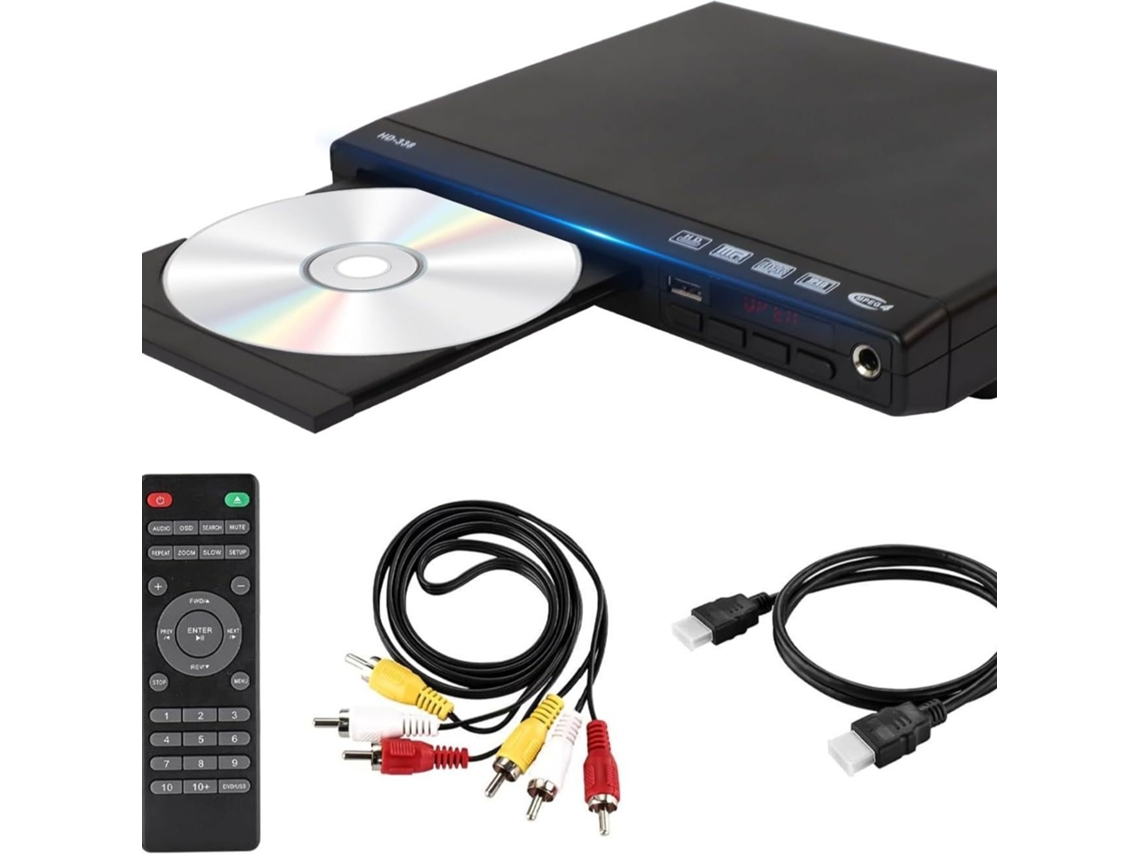 Leitor De Dvd M338 Doméstico Para Televisão Czhhmart Reprodução Usb Compatível Mpeg4 Mp3