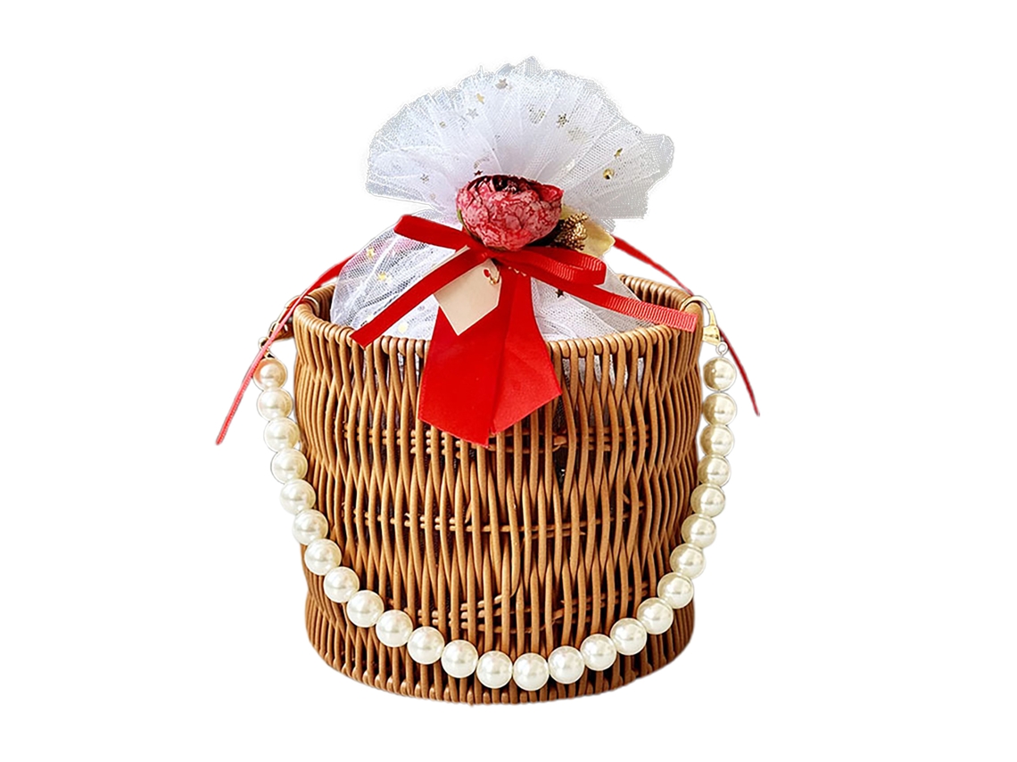 Laxiscreed Cesta De Meleira Em Rattan Ideal Para Presentes