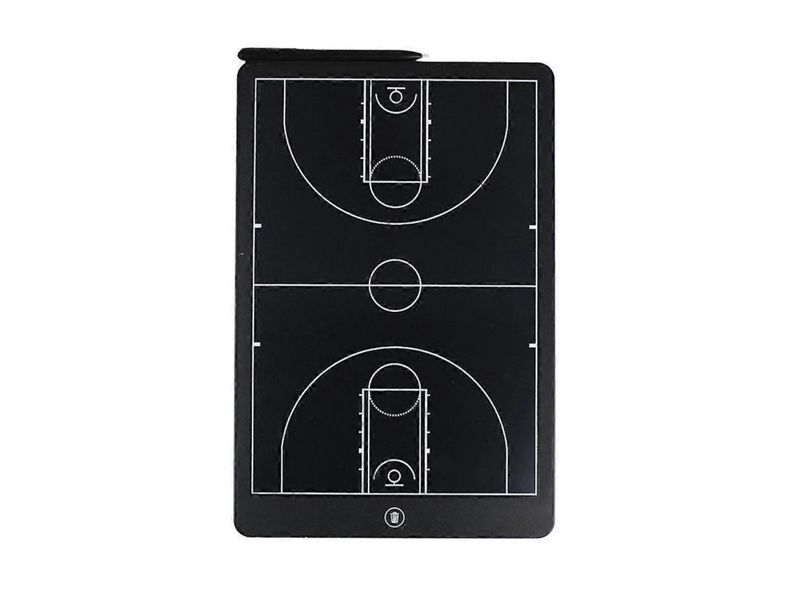 Quadro de treinamento de basquetebol eletrônico, com tela LCD e caneta, tático, para treinadores, preto, 16 polegadas