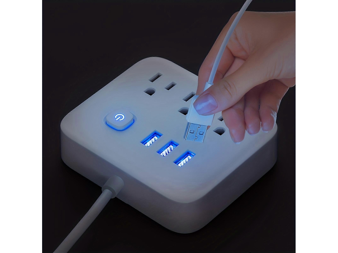 Extensão Elétrica Com Múltiplas Tomadas Para Ligar Todos Os Seus Dispositivos Com Segurança. Olysi Shop