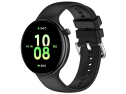 Bracelete para Honor Watch Fit Silicone Cor Sólida Fivela Prateada Preta XIAOMOYU