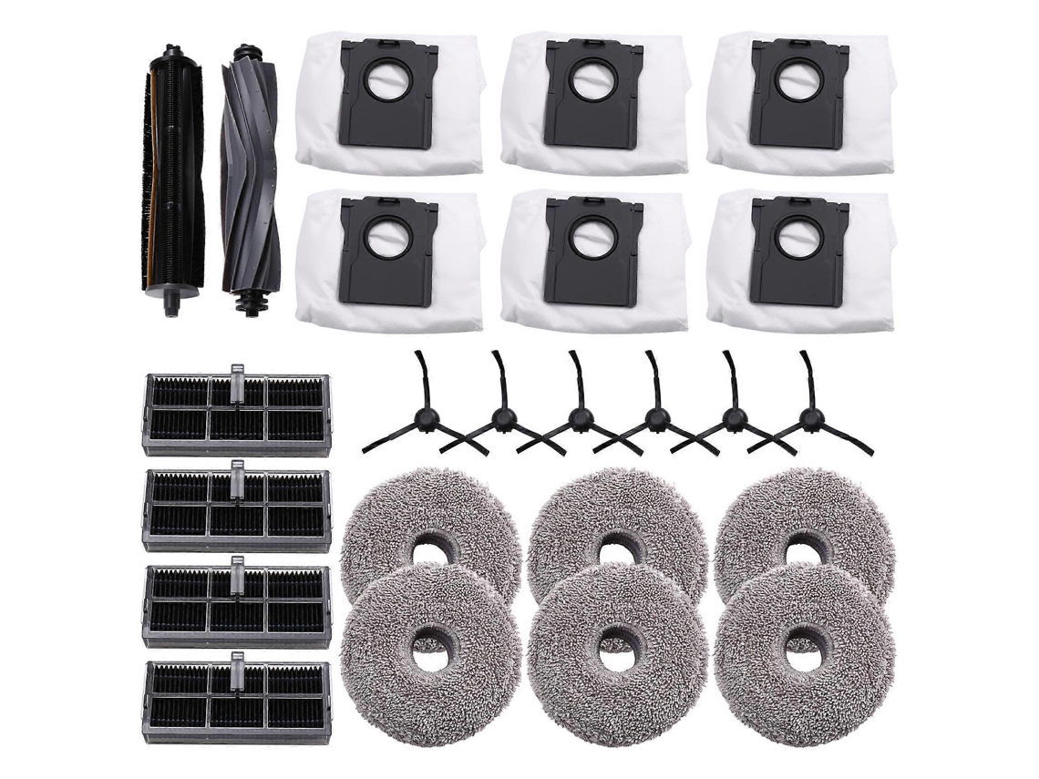 Kit De Acessórios Para Aspirador Robô Dreame X30/x30pro: Escova Rotativa, Escova Lateral, Filtro, Esfregão E Saco Para Pó._glo