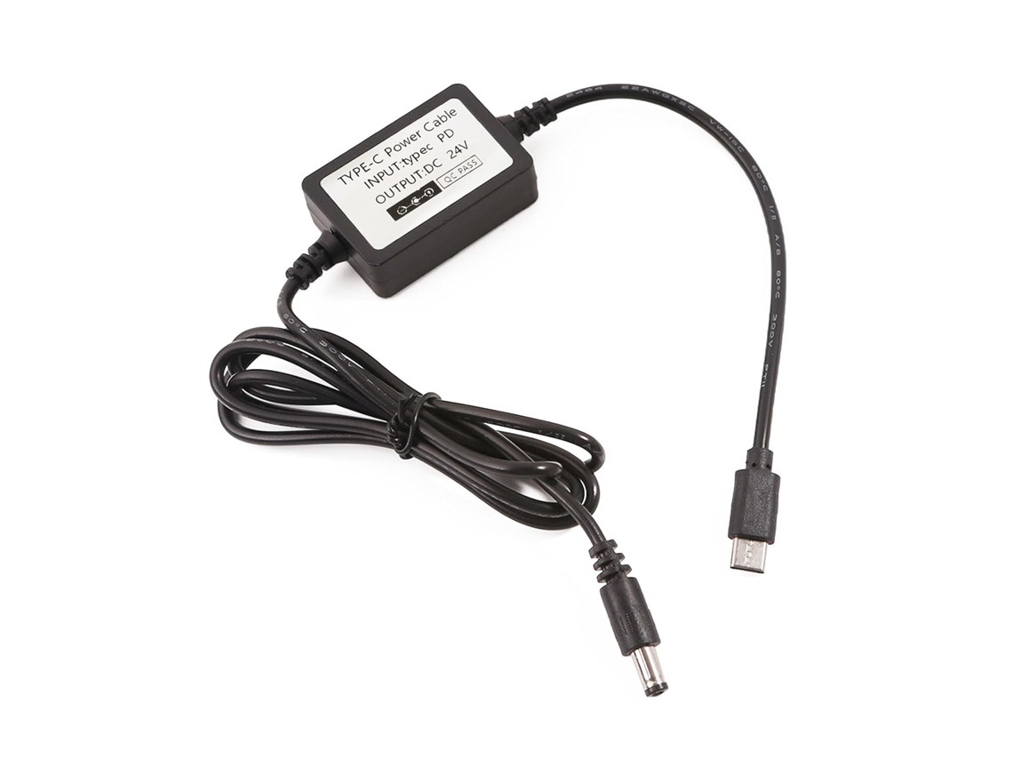 Cabo De Alimentação Usb Tipo C Pd20v Para Dc24v (para Dispositivos