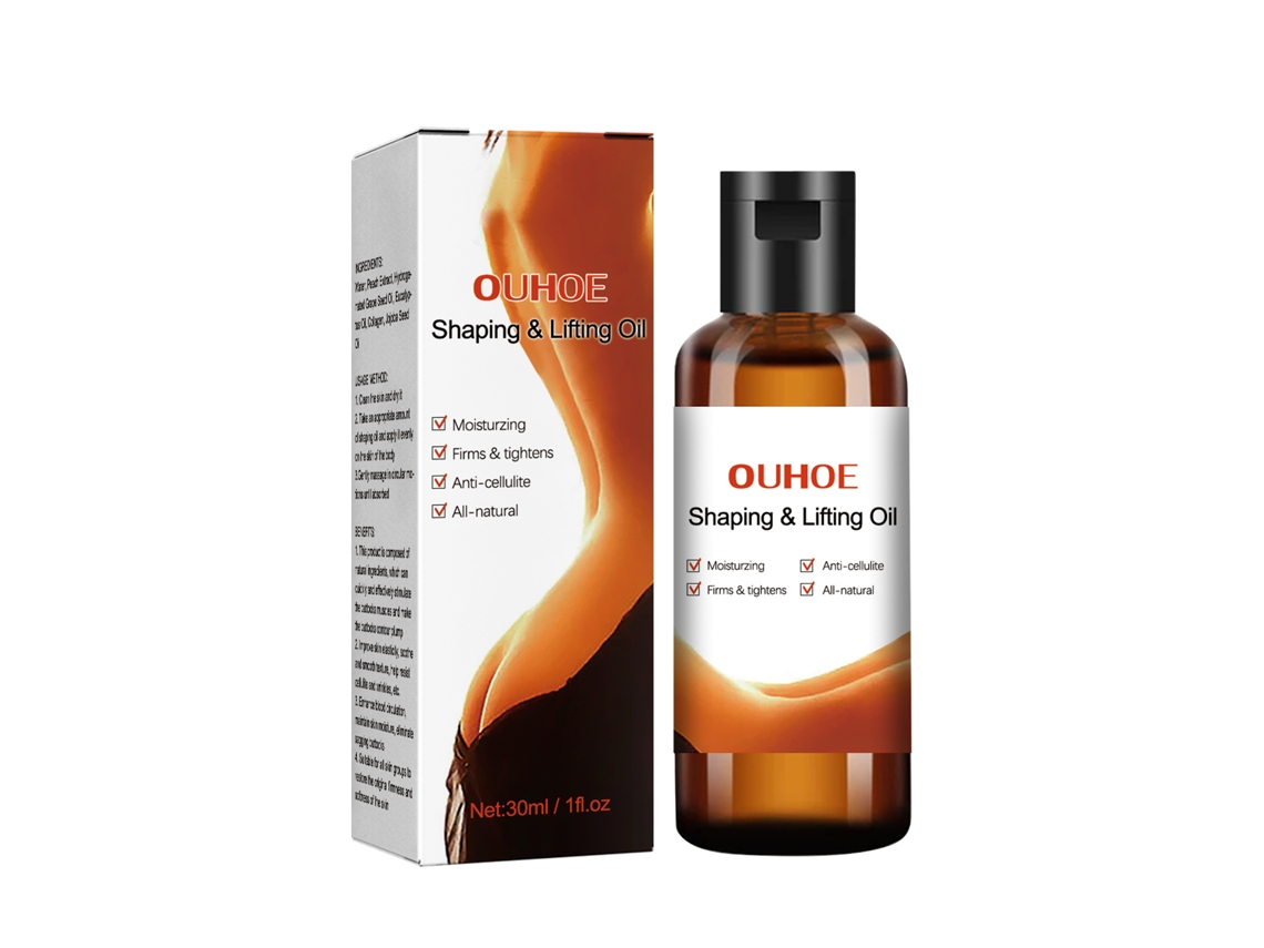Óleo Modelador Corporal Ouhoe Firmar Pele Aumentar Bumbum Realçar Curvas