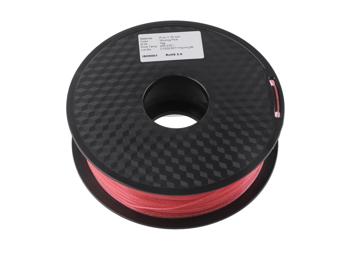 Filamento PLA Silk Glitter Rosa 1.75mm | S/MARCA
