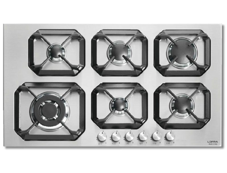 Placa de Gás LOFRA HLS9S0 (89.8 cm - Inox)