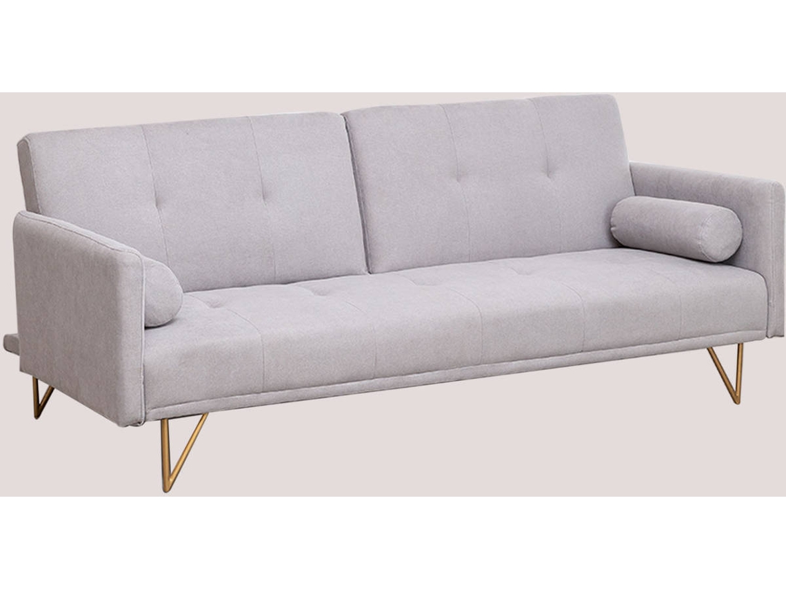 SofáCama SKLUM Jehrd (Cinzento Poliéster 77 x 194,5 x 91 cm) Worten.pt