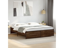 Vidaxl Estrutura De Cama 200x200cm Derivados Madeira/metal