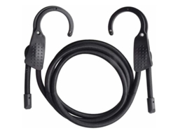 Tensor De Gancho Aço Com Abertura Extra Larga, Tensor Elástico Para Bagagem Com Mosquetão, Preto
