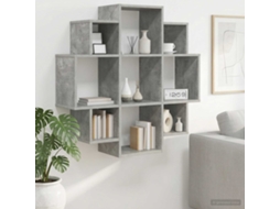 Vidaxl Prateleira De Parede Cinzento Cimento 90 X 25 X 90 Cm