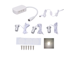 Mini Led Spot Lights USB 5v Dimmable para Mostruário Armário Joias Luz Natural | S/MARCA