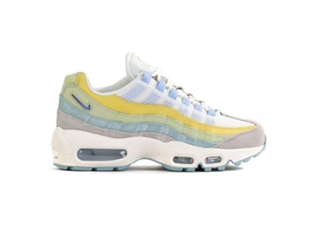 Ténis NIKE Air Force 1 Gs (Cinzento, Amarelo, Branco - Couro Natural- 36,5)