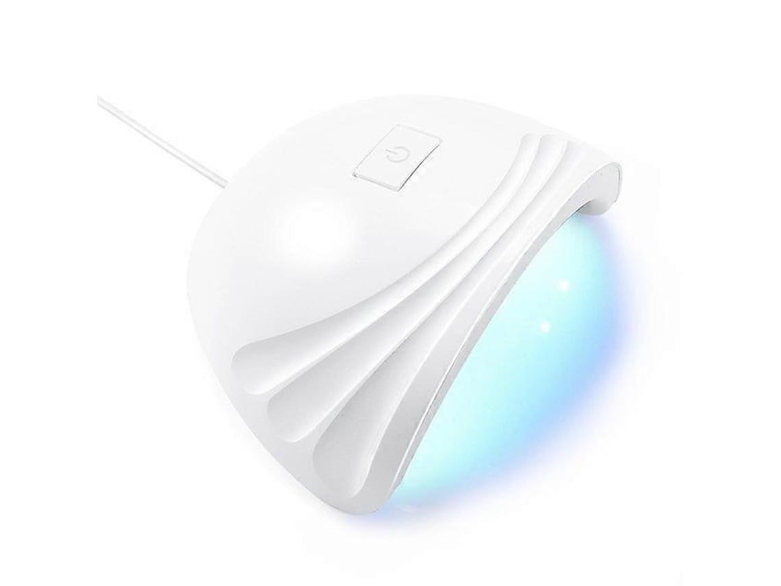 Lâmpada Uv Led Para Unhas 54 W, 24 V, Usb, Branco Elysve