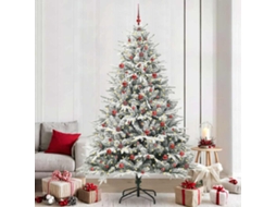 Vidaxl Árvore De Natal Artificial Pré-iluminada Com Conjunto De Bolas
