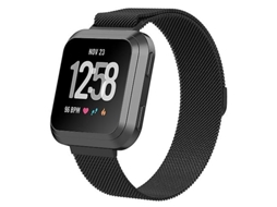 Bracelete de Smartwatch para Fitbit Versa 2 Fitbit Versa Fitbit Versa Lite Pulseira de Relógio Milanesa Tamanho Grande: 2 3 X 25 8 Cm Preto VENISYMLIS