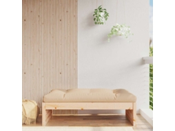 Vidaxl Apoio De Pés Para Jardim 120x80 Cm Pinho Maciço