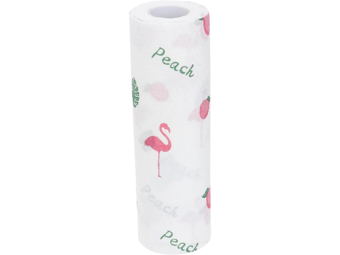 Conjunto De 50 Panos Cozinha Descartáveis Com Estampa Flamingo Para Lavar Louça. Vayotoy
