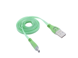Cabo de Dados com Led, Compatível Android, 1m. EOOCOO (carga e Sincronização)