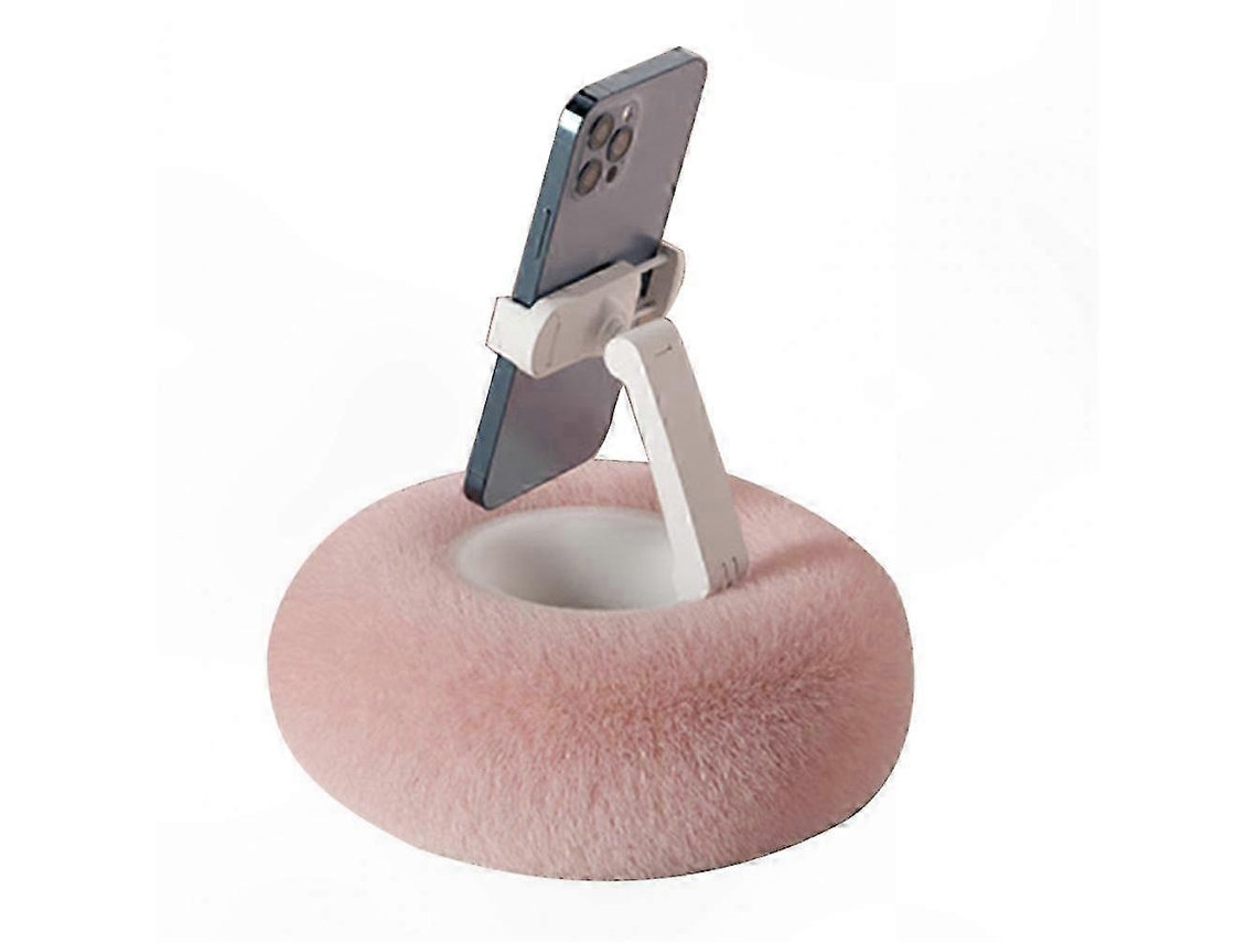 Almofada Fofa Com Suporte Ajustável Para Celular, Ideal Para Mesa, Cama E Sofá