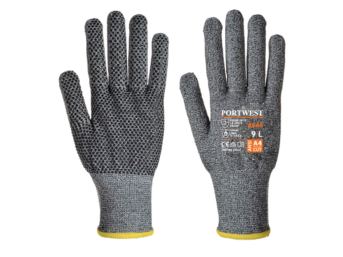 Luva Sabre Dot Proteção E Aderência Superiores / Cinza / L Portwest