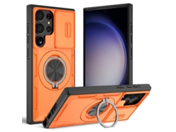 Capa Zruxe Compativel Com Samsung Galaxy S23 Ultra 5g (magsafe - Suporte Giratorio - Laranja)
