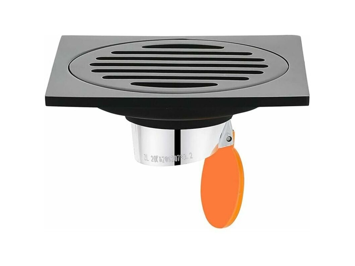 Ralo AQUAFORGE em Aço Inoxidável, Preto, para Banheiro