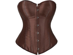 Top Corset Feminino com Fecho Busk e Laces Ajustáveis Ideal para Todas as Ocasiões Brown 808