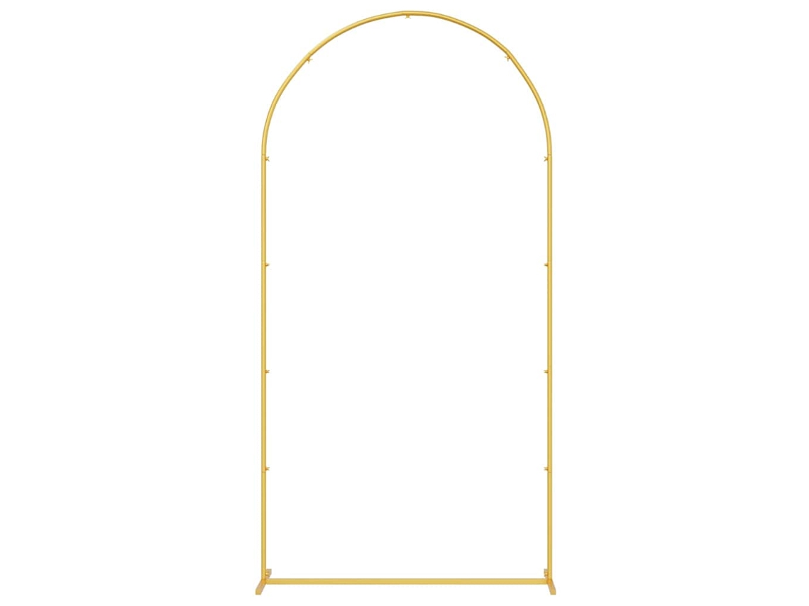 Conjunto 1 Arco De Casamento Vidaxl Dourado Aço (100 X 39 X 200 Cm)