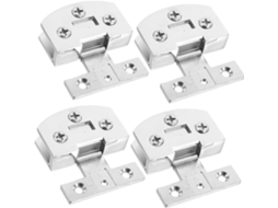 Conjunto De 4 Dobradiças Aço Inoxidável Para Portas Vidro, Com