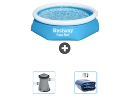 Bestway Piscina Bestway Fast Set Redonda - 244x61 Cm - 3-peças S22268