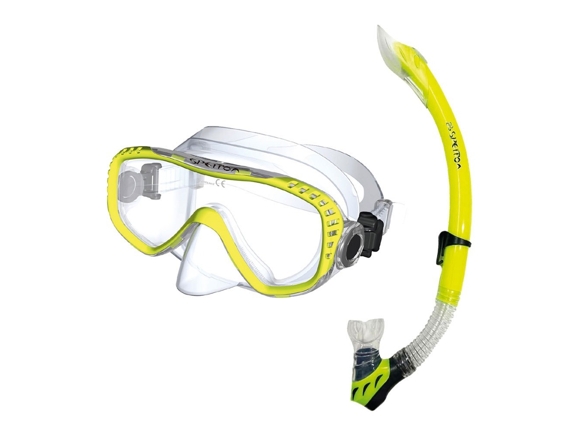 Máscara Snorkeling Trophy Evo Amareloaquaneos