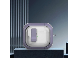 Estojo Protetor Thunder Clear Para Fones De Ouvido Sem Fio Com Interruptor Magnético Para Airpods 3