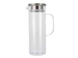 Eyf garrafa de Água Fria 1100ml Jarra de Suco com Tampa Inox Acrílico Resistente Fda
