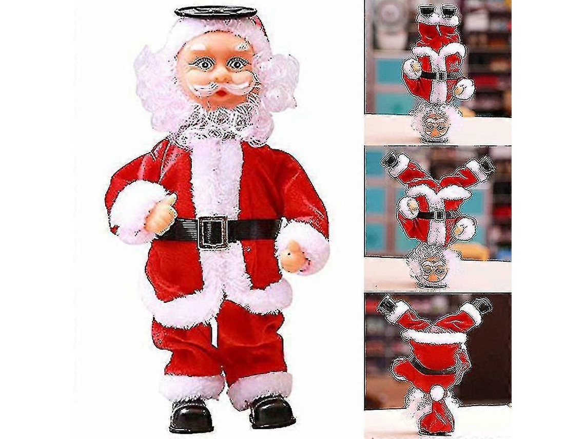 Papai Noel Dançando Boneca De Brinquedo Eletrônico Invertida Decoração De Natal Olysi Shop