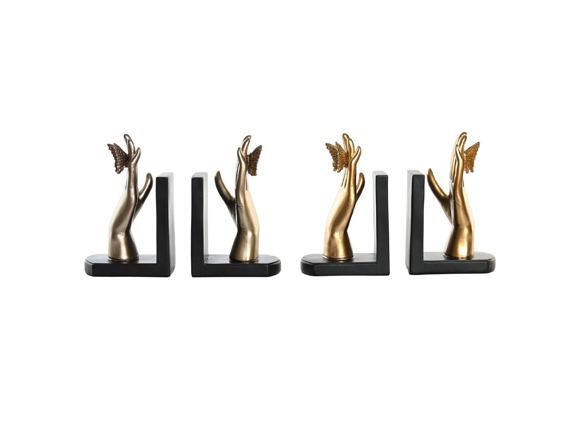 Boekensteun Dkd Home Decor 22 X 8,5 X 17 Cm Resina 2 Unidades