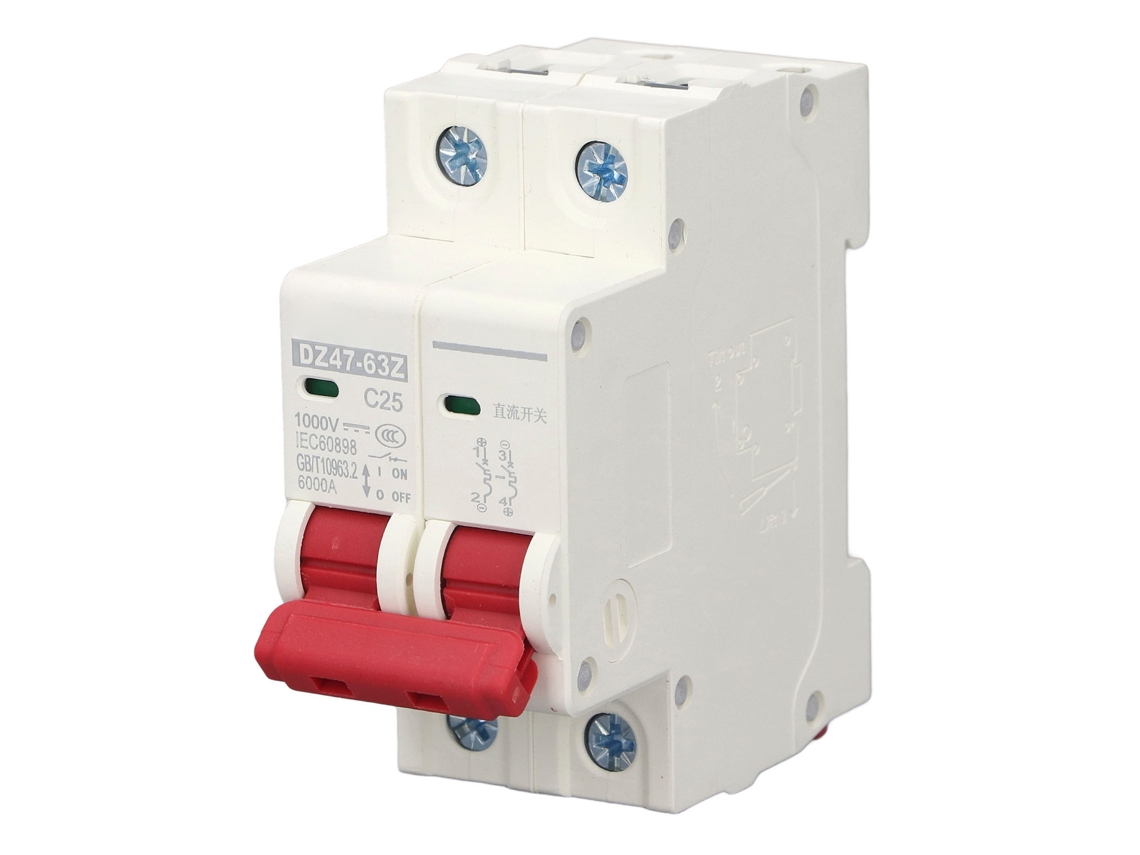 Interruptor de Circuito HKJ 2P 25A 1000V Rail Din