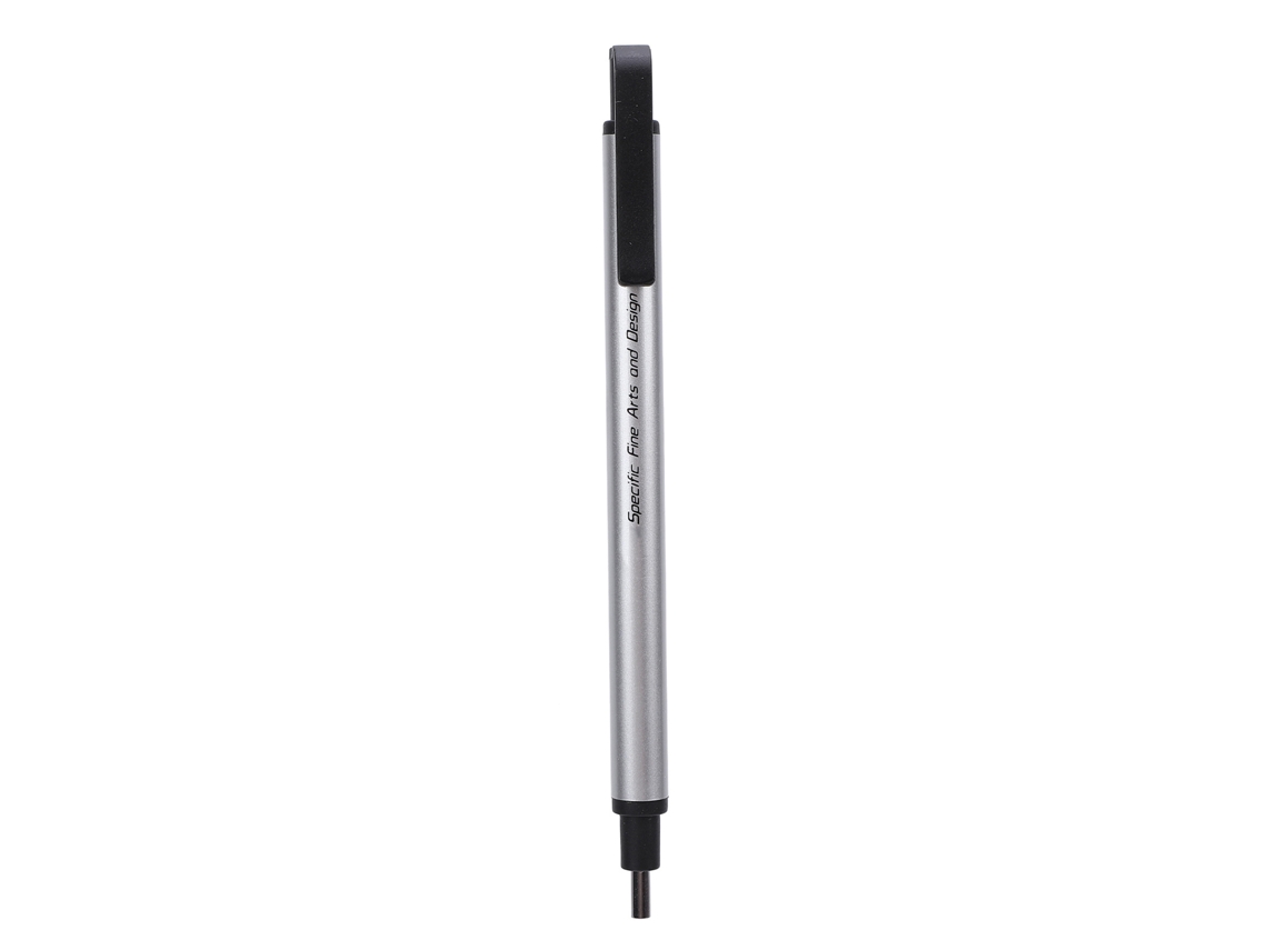 Borrador Estilo Pluma 2.3mm Prata Para Artistas Alunos Professores Escola Escritório