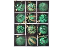 Conjunto de 12 Bolas de Natal Elegantes, com 6 Cm de Diâmetro, Decorações para Árvores Enfeitadas, Ergonômico, Uso Diário STELASPLEN