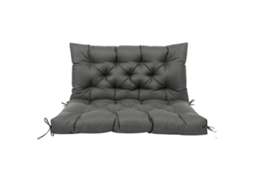 Almofada Para Banco De Jardim, Impermeável, Design Antiderrapante, Cinza Escuro-a, 100x100cm